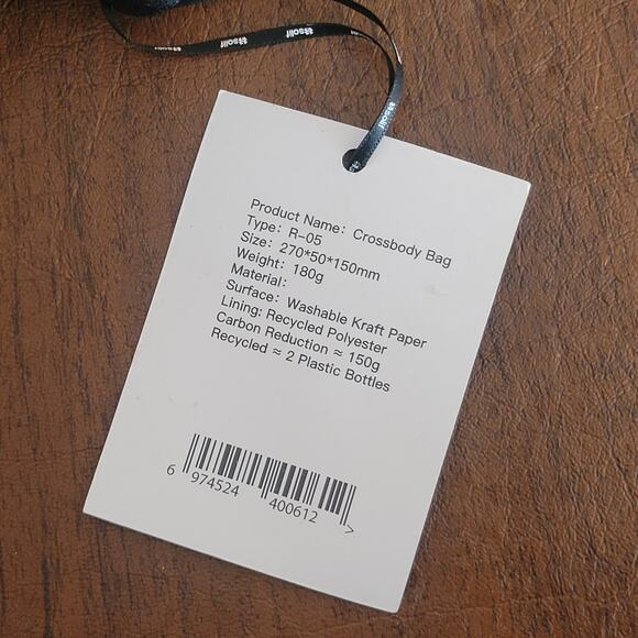 Solif Eco friendly Crossbody bag Camera Bag Dark gray /black /Forest Green New - Picture 4 of 7